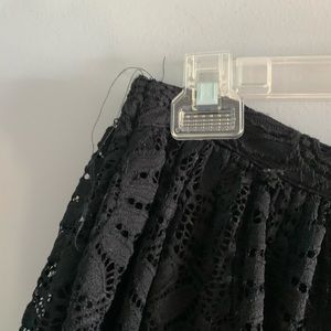 Black lace skirt